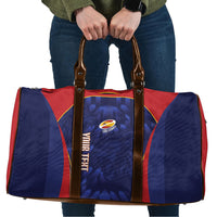 Custom Spain Rugby 2026 Travel Bag Vamos Los Leones Blue Version