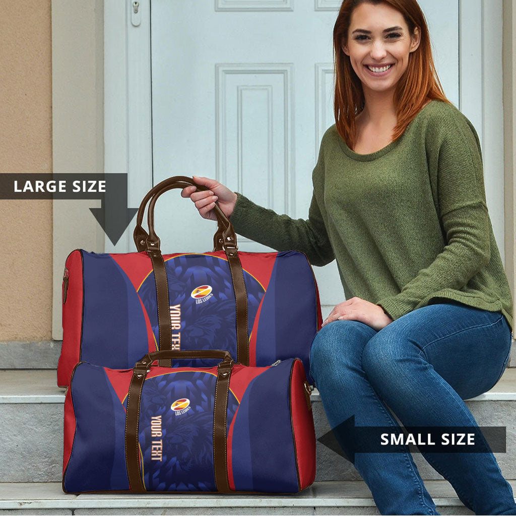 Custom Spain Rugby 2026 Travel Bag Vamos Los Leones Blue Version