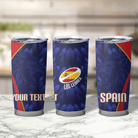 Custom Spain Rugby 2026 Tumbler Cup Vamos Los Leones Blue Version