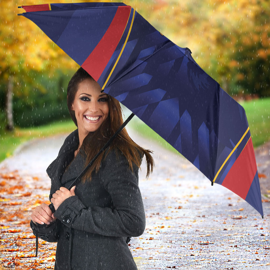 Custom Spain Rugby 2026 Umbrella Vamos Los Leones Blue Version