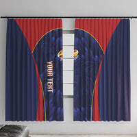 Custom Spain Rugby 2026 Window Curtain Vamos Los Leones Blue Version