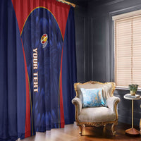 Custom Spain Rugby 2026 Window Curtain Vamos Los Leones Blue Version