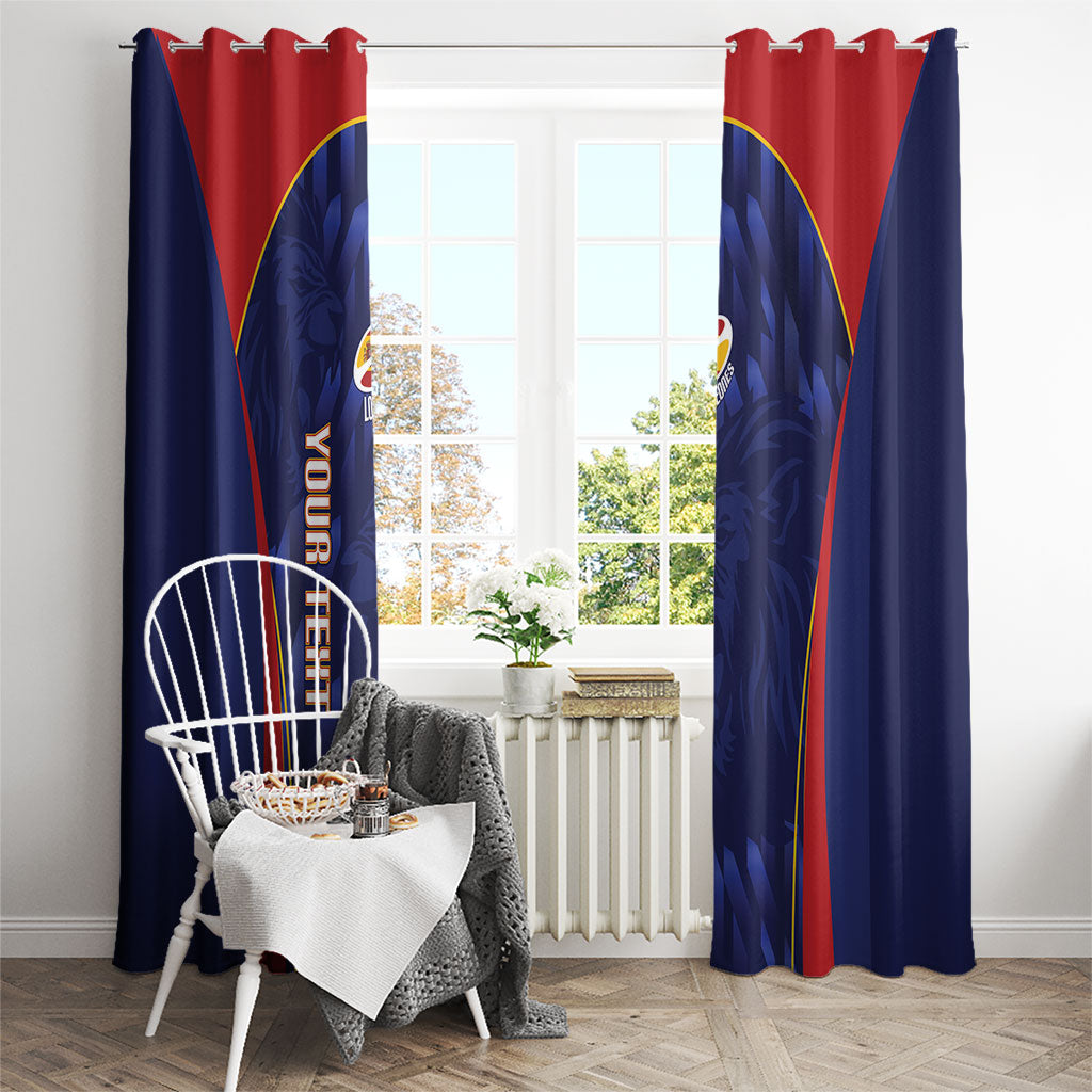 Custom Spain Rugby 2026 Window Curtain Vamos Los Leones Blue Version