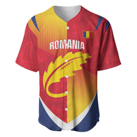 Custom Romania Rugby 2026 Baseball Jersey Stejarii Oak Leaf Symbol