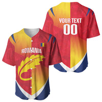 Custom Romania Rugby 2026 Baseball Jersey Stejarii Oak Leaf Symbol