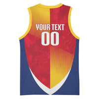 Custom Romania Rugby 2026 Basketball Jersey Stejarii Oak Leaf Symbol