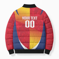 Custom Romania Rugby 2026 Bomber Puffer Jacket Stejarii Oak Leaf Symbol