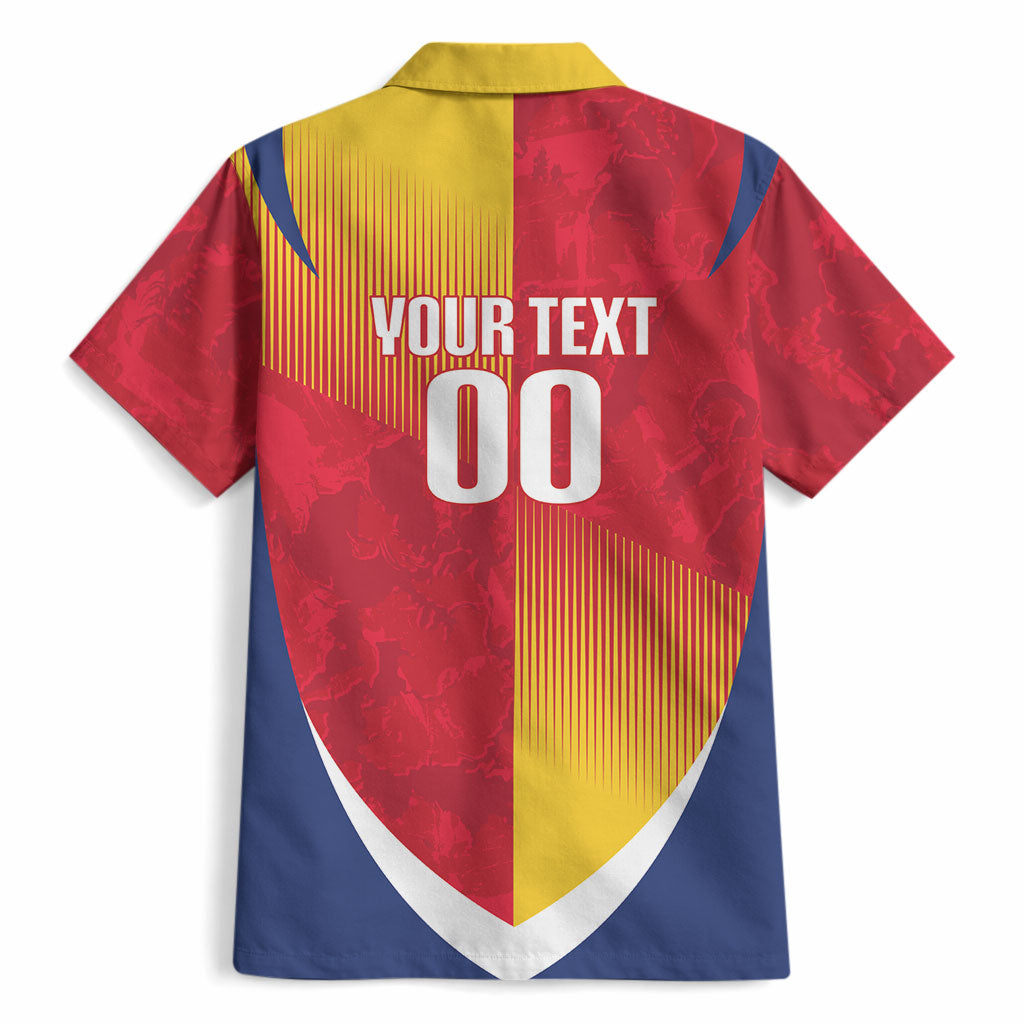 Custom Romania Rugby 2026 Hawaiian Shirt Stejarii Oak Leaf Symbol