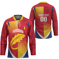 Custom Romania Rugby 2026 Hockey Jersey Stejarii Oak Leaf Symbol