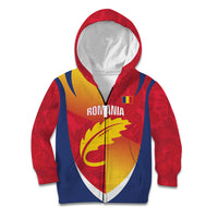 Custom Romania Rugby 2026 Kid Hoodie Stejarii Oak Leaf Symbol