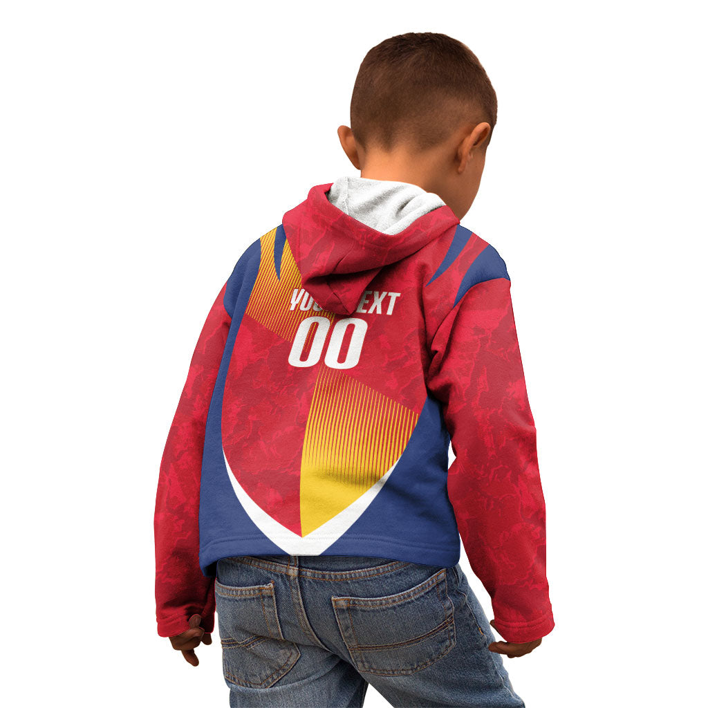Custom Romania Rugby 2026 Kid Hoodie Stejarii Oak Leaf Symbol