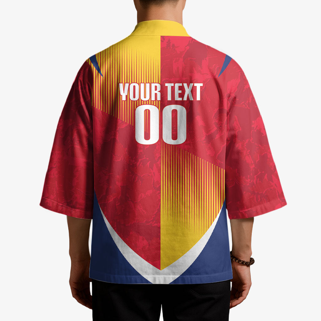 Custom Romania Rugby 2026 Kimono Stejarii Oak Leaf Symbol
