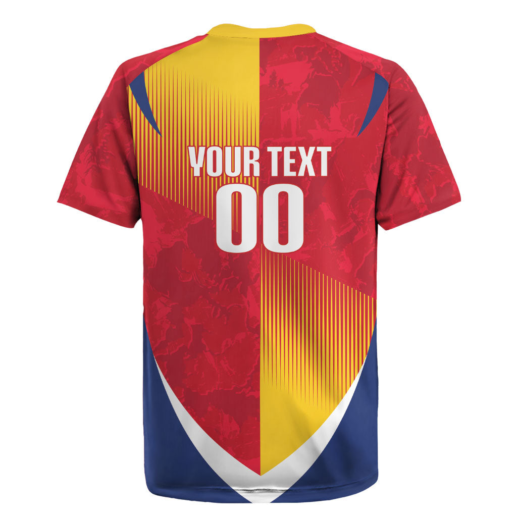 Custom Romania Rugby 2026 Rugby Jersey Stejarii Oak Leaf Symbol