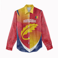 Custom Romania Rugby 2026 Women Casual Shirt Stejarii Oak Leaf Symbol