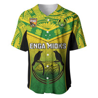 Papua New Guinea Rugby Baseball Jersey Enga Mioks PNG Polynesian Pattern - Wonder Print Shop