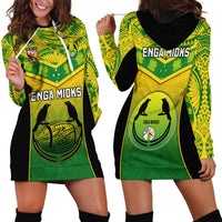 Papua New Guinea Rugby Hoodie Dress Enga Mioks PNG Polynesian Pattern - Wonder Print Shop