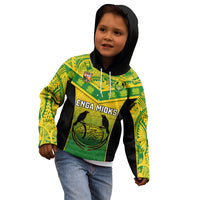Papua New Guinea Rugby Kid Hoodie Enga Mioks PNG Polynesian Pattern - Wonder Print Shop