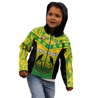 Papua New Guinea Rugby Kid Hoodie Enga Mioks PNG Polynesian Pattern - Wonder Print Shop