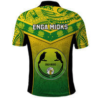 Papua New Guinea Rugby Polo Shirt Enga Mioks PNG Polynesian Pattern - Wonder Print Shop