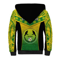 Papua New Guinea Rugby Sherpa Hoodie Enga Mioks PNG Polynesian Pattern - Wonder Print Shop
