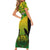 Papua New Guinea Rugby Short Sleeve Bodycon Dress Enga Mioks PNG Polynesian Pattern - Wonder Print Shop