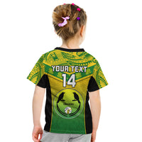 Custom Papua New Guinea Rugby Kid T Shirt Enga Mioks PNG Polynesian Pattern - Wonder Print Shop