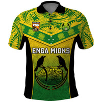 Custom Papua New Guinea Rugby Polo Shirt Enga Mioks PNG Polynesian Pattern - Wonder Print Shop