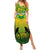 Custom Papua New Guinea Rugby Summer Maxi Dress Enga Mioks PNG Polynesian Pattern - Wonder Print Shop