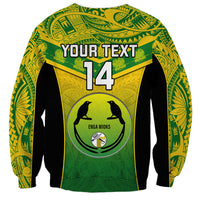 Custom Papua New Guinea Rugby Sweatshirt Enga Mioks PNG Polynesian Pattern - Wonder Print Shop