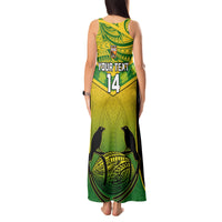 Custom Papua New Guinea Rugby Tank Maxi Dress Enga Mioks PNG Polynesian Pattern - Wonder Print Shop
