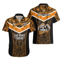 Papua New Guinea Rugby Hawaiian Shirt Lae Snax Tigers PNG Polynesian Pattern - Wonder Print Shop