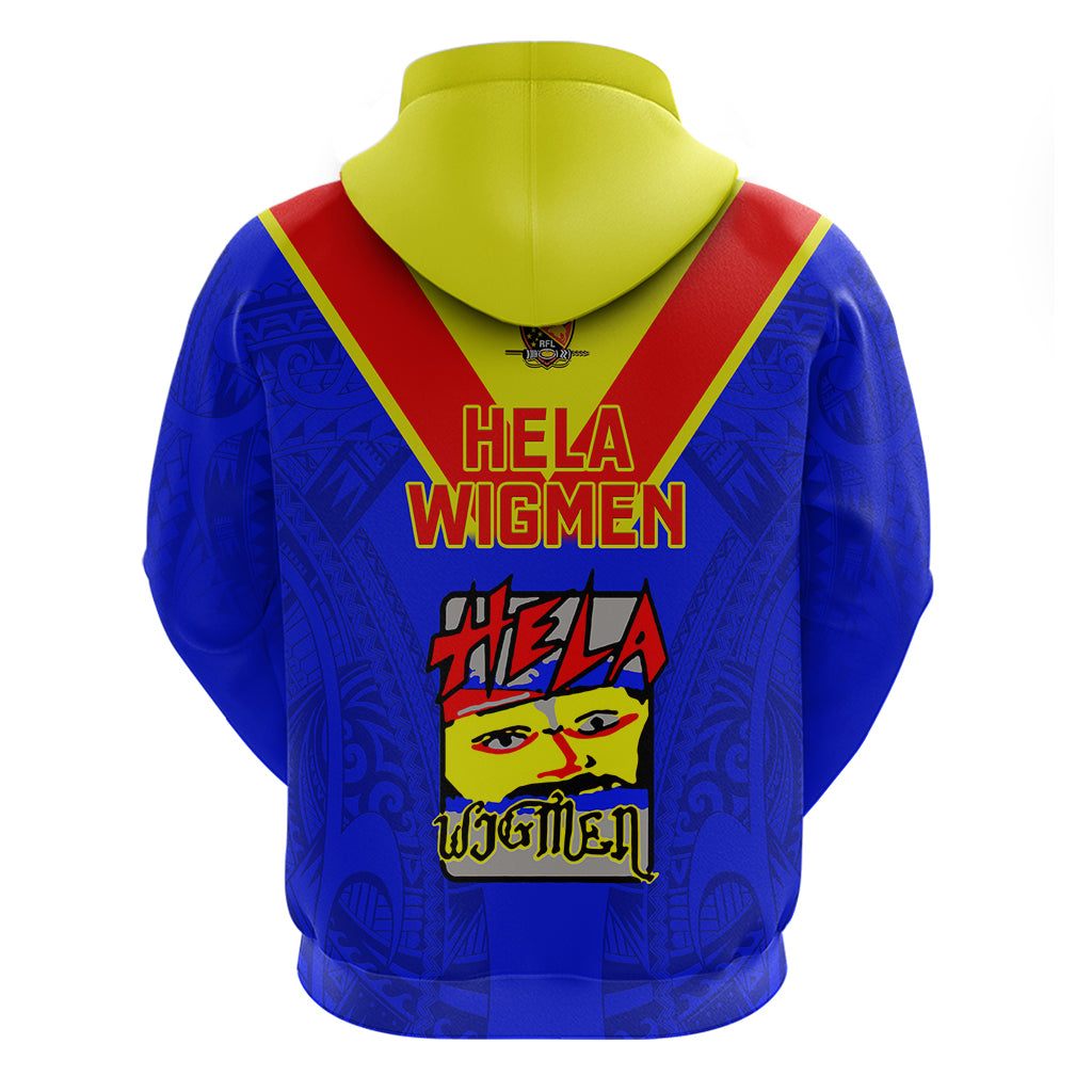 Papua New Guinea Rugby Hoodie Hela Wigmen PNG Polynesian Pattern - Wonder Print Shop