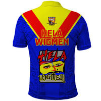 Papua New Guinea Rugby Polo Shirt Hela Wigmen PNG Polynesian Pattern - Wonder Print Shop