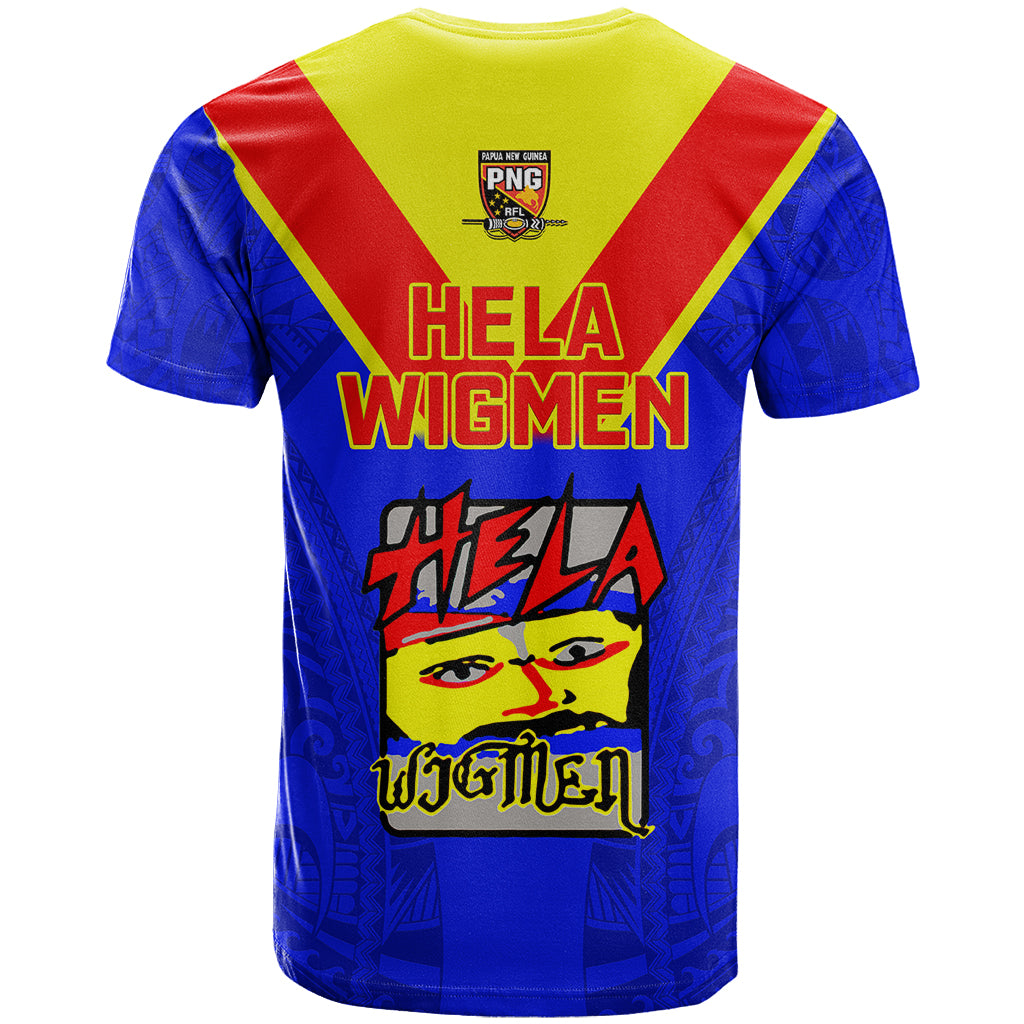 Papua New Guinea Rugby T Shirt Hela Wigmen PNG Polynesian Pattern - Wonder Print Shop