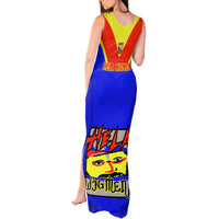 Papua New Guinea Rugby Tank Maxi Dress Hela Wigmen PNG Polynesian Pattern - Wonder Print Shop