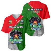 Papua New Guinea Rugby Baseball Jersey Rabaul Gurias PNG Polynesian Pattern - Wonder Print Shop