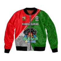 Papua New Guinea Rugby Bomber Jacket Rabaul Gurias PNG Polynesian Pattern - Wonder Print Shop