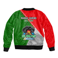 Papua New Guinea Rugby Bomber Jacket Rabaul Gurias PNG Polynesian Pattern - Wonder Print Shop