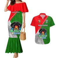 Papua New Guinea Rugby Couples Matching Mermaid Dress And Hawaiian Shirt Rabaul Gurias PNG Polynesian Pattern - Wonder Print Shop