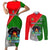 Papua New Guinea Rugby Couples Matching Short Sleeve Bodycon Dress and Long Sleeve Button Shirts Rabaul Gurias PNG Polynesian Pattern - Wonder Print Shop