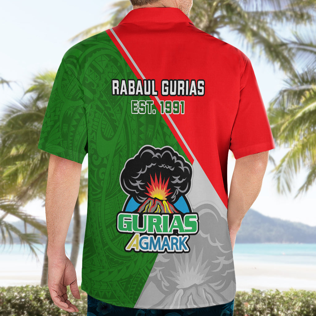 Papua New Guinea Rugby Hawaiian Shirt Rabaul Gurias PNG Polynesian Pattern - Wonder Print Shop