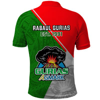 Papua New Guinea Rugby Polo Shirt Rabaul Gurias PNG Polynesian Pattern - Wonder Print Shop