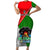 Papua New Guinea Rugby Short Sleeve Bodycon Dress Rabaul Gurias PNG Polynesian Pattern - Wonder Print Shop