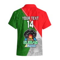 Custom Papua New Guinea Rugby Hawaiian Shirt Rabaul Gurias PNG Polynesian Pattern - Wonder Print Shop