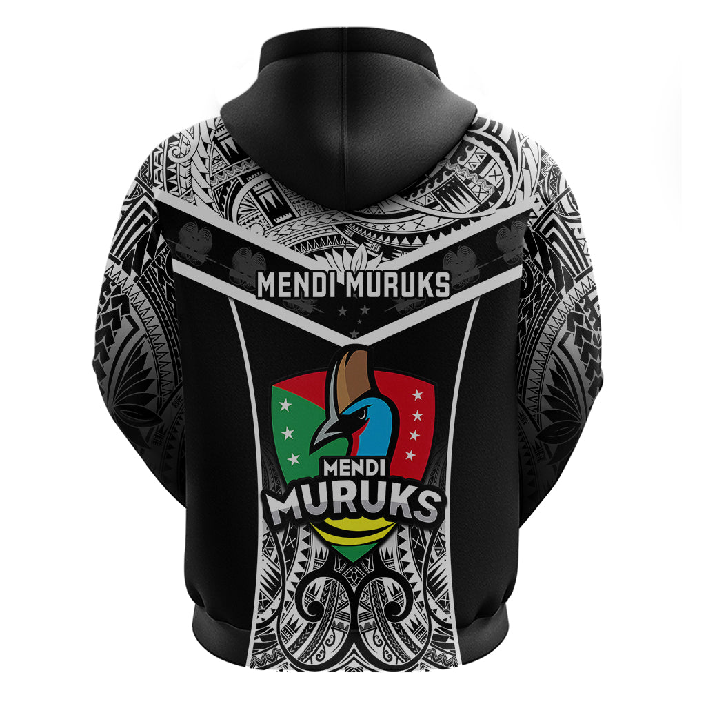 Papua New Guinea Rugby Hoodie Mendi Muruks PNG Polynesian Pattern - Wonder Print Shop