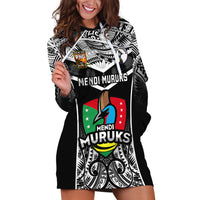 Papua New Guinea Rugby Hoodie Dress Mendi Muruks PNG Polynesian Pattern - Wonder Print Shop