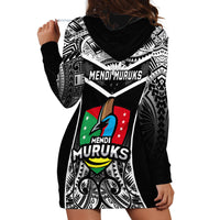 Papua New Guinea Rugby Hoodie Dress Mendi Muruks PNG Polynesian Pattern - Wonder Print Shop