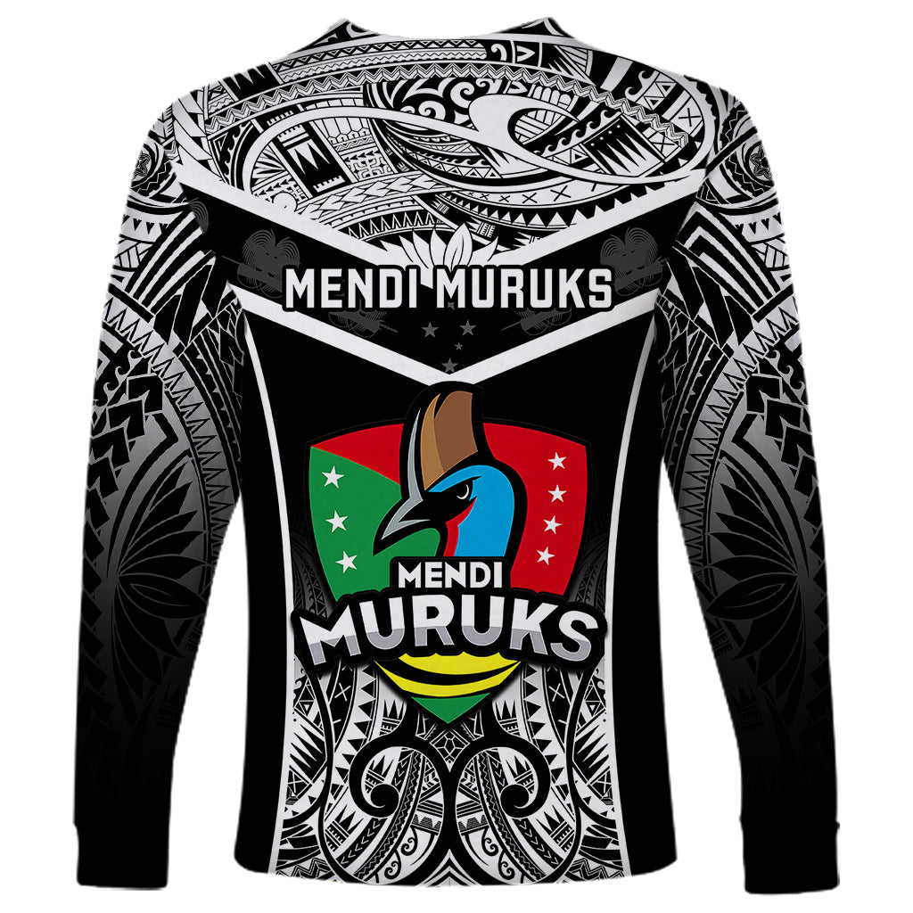 Papua New Guinea Rugby Long Sleeve Shirt Mendi Muruks PNG Polynesian Pattern - Wonder Print Shop