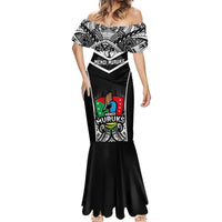Papua New Guinea Rugby Mermaid Dress Mendi Muruks PNG Polynesian Pattern - Wonder Print Shop