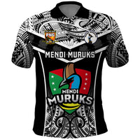 Papua New Guinea Rugby Polo Shirt Mendi Muruks PNG Polynesian Pattern - Wonder Print Shop